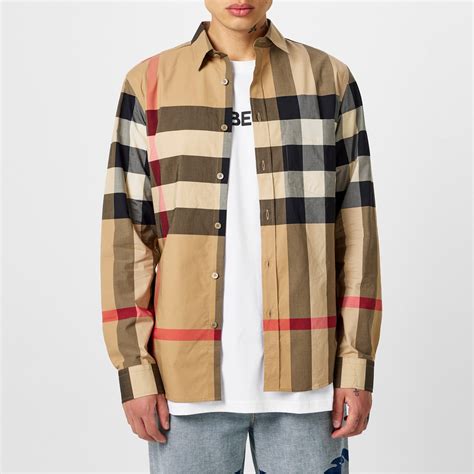 burberry mens oversized sleeves blouse shirt|Burberry long sleeve button up.